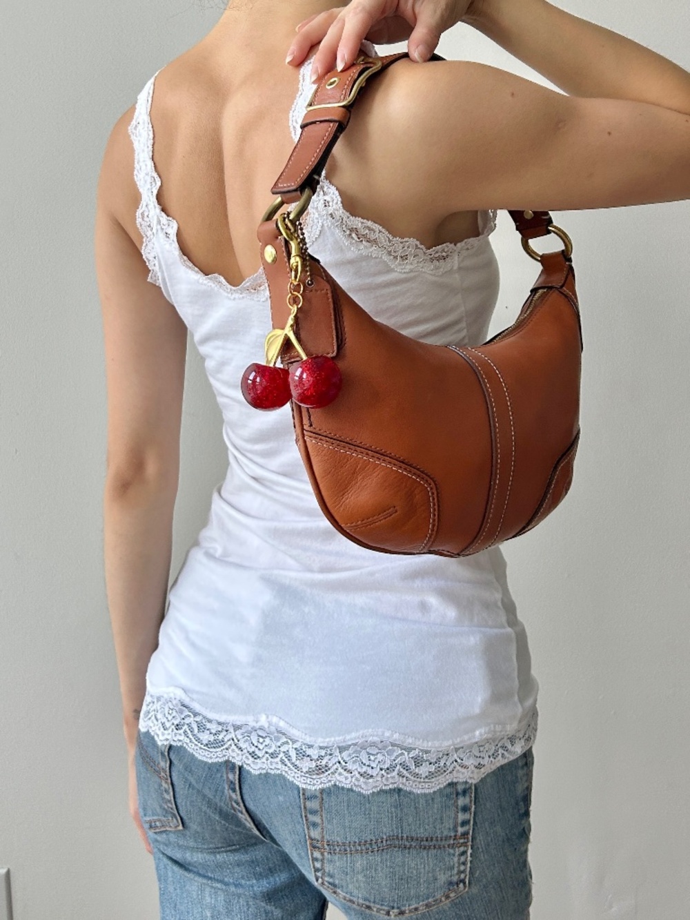Vintage Coach Hamptons shoulder bag in brown
